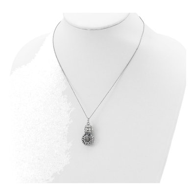 Sterling Silver Freshwater Cultured Pearl Wisdom Pendant Necklace – view 5