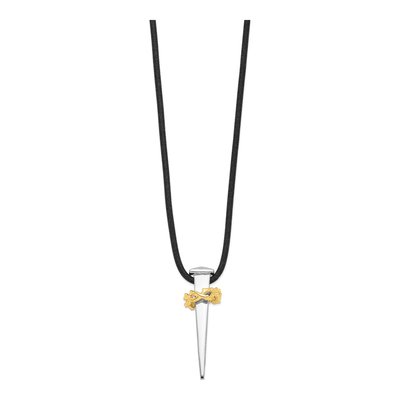 Gold-Plated Sterling Silver 'no Greater Love' Nail Necklace – view 2