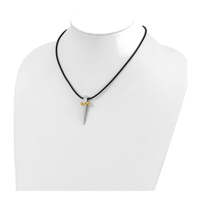 Gold-Plated Sterling Silver 'no Greater Love' Nail Necklace – view 5