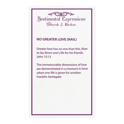Gold-Plated Sterling Silver 'no Greater Love' Nail Necklace – view 6