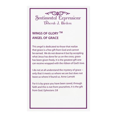Sterling Silver CZ Angel of Grace Necklace – view 4