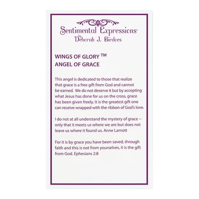Sterling Silver CZ Antiqued Angel of Grace Necklace – view 5