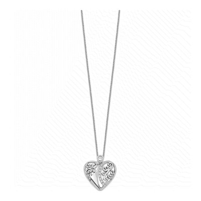 Sterling Silver CZ Angel of Love Pendant Necklace – view 2