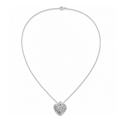 Sterling Silver CZ Angel of Love Pendant Necklace – view 6