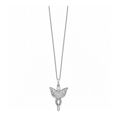 Sterling Silver CZ Angel Pendant Necklace – view 2