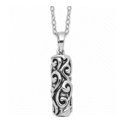 Sterling Silver Ash Holder Pendant Necklace