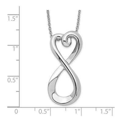 Sterling Silver Infinite Love Pendant Necklace – view 3