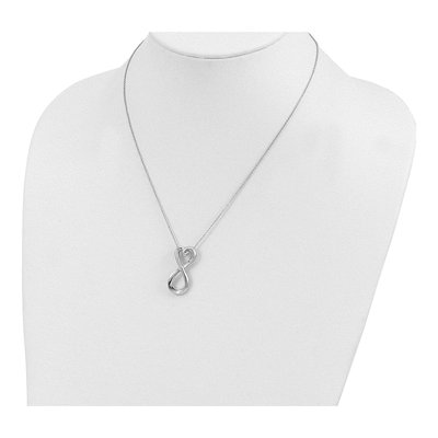 Sterling Silver Infinite Love Pendant Necklace – view 5