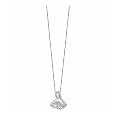 Sterling Silver Maternal Bond Pendant Necklace – view 2