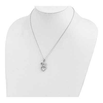 Sterling Silver CZ 'to My Sister' Heart Necklace – view 6