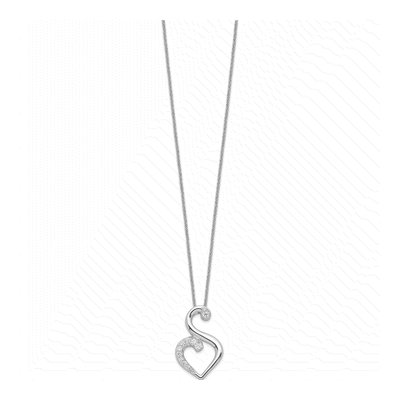 Sterling Silver CZ Journey Friendship Necklace – view 2