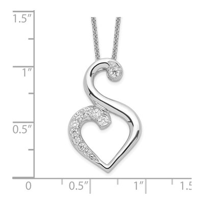 Sterling Silver CZ Journey Friendship Necklace – view 3