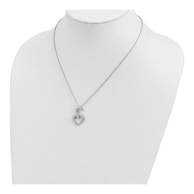 Sterling Silver CZ Journey Friendship Necklace – view 5