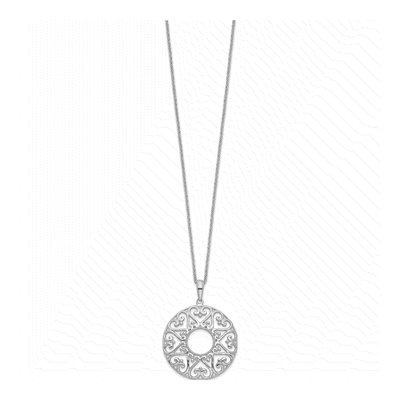 Sterling Silver Family Heart Strings Necklace – view 2
