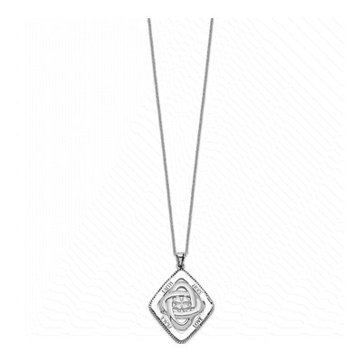 Sterling Silver Family Blessings Pendant Necklace – view 2
