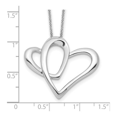 Sterling Silver 'daughter' Heart Necklace – view 3