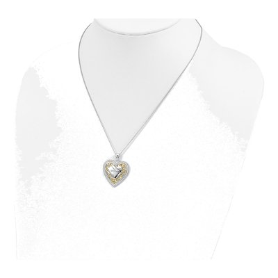 Gold-Plated Sterling Silver Mother Heart Pendant Necklace – view 5