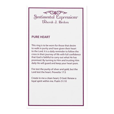 Sterling Silver CZ Heart Ring – view 7