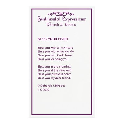 Sterling Silver 'bless Your Heart' Necklace – view 6