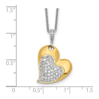 Gold-Plated Sterling Silver CZ Blessed Beyond Measure Pendant Necklace – view 3