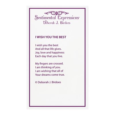 Sterling Silver 'i Wish You Best' Pendant Necklace – view 8