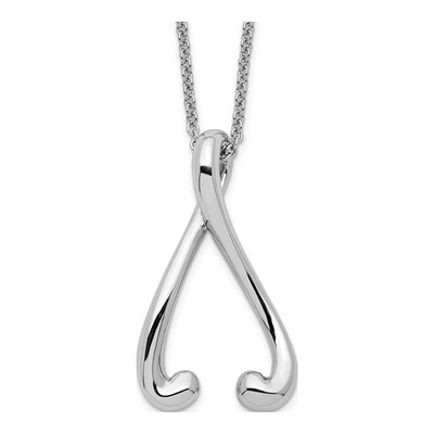 Sterling Silver 'i Wish You Best' Pendant Necklace