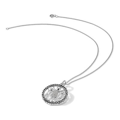 Sterling Silver 'knitted Together by Love' Pendant Necklace – view 7