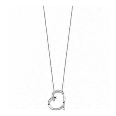 Sterling Silver CZ 'love You Mom' Pendant Necklace – view 2