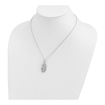 Sterling Silver CZ Best Friends Forever Pendant Necklace – view 5