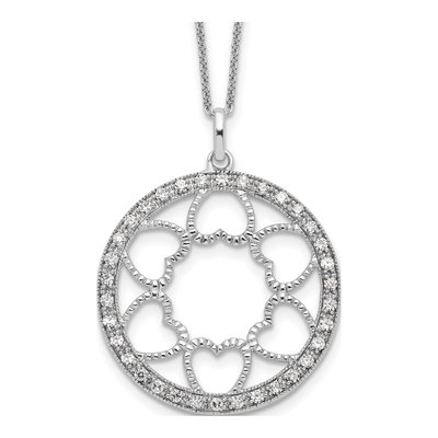 Sterling Silver CZ 'fullness of Blessings' Necklace