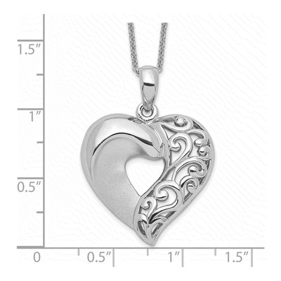 Sterling Silver 'close to My Heart' Necklace – view 3