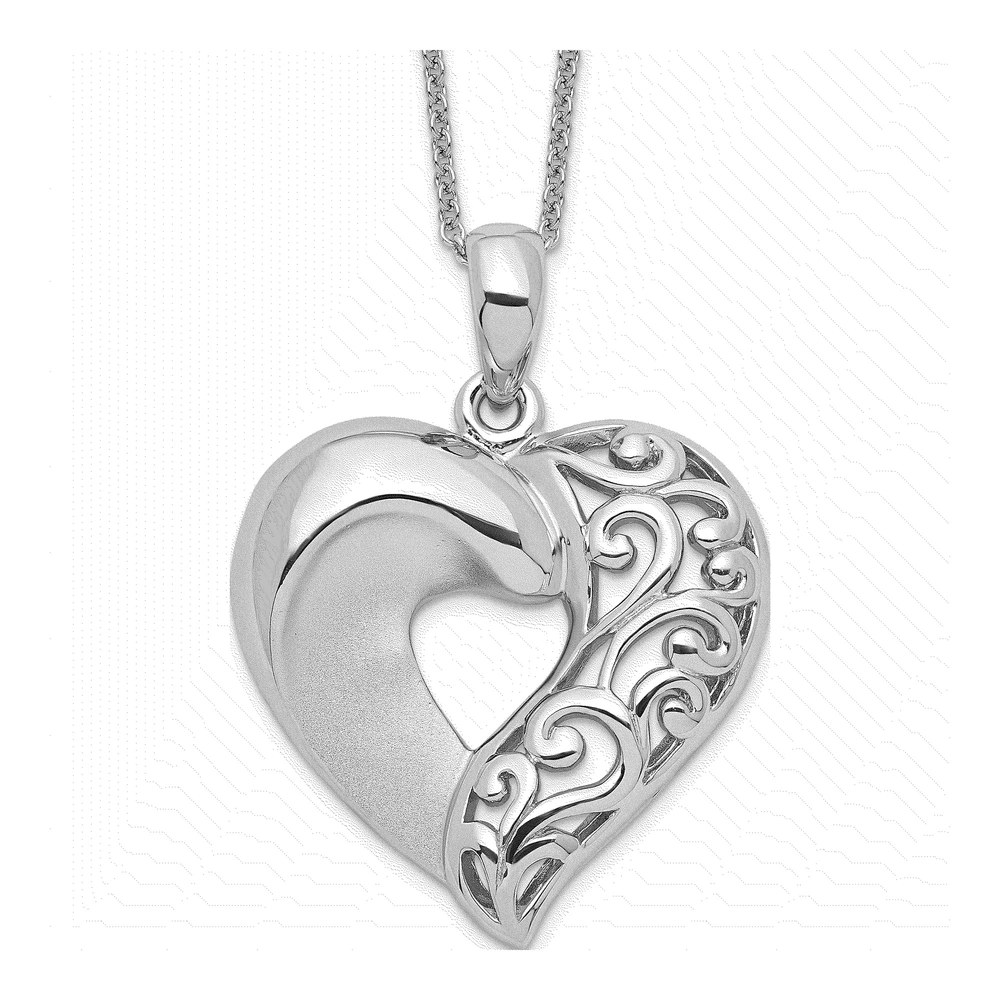 Sterling Silver 'Close To My Heart' 18in Necklace