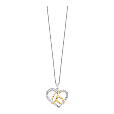 Gold-Plated Sterling Silver CZ To Have Hold Necklace – view 2