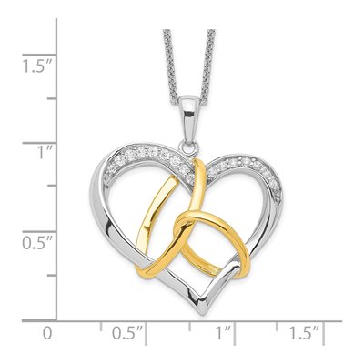 Gold-Plated Sterling Silver CZ To Have Hold Necklace – view 3