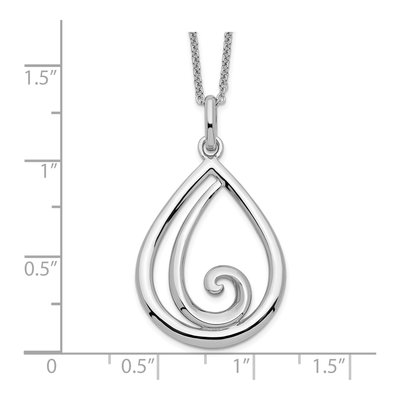 Sterling Silver 'remember Me Always' Pendant Necklace – view 3