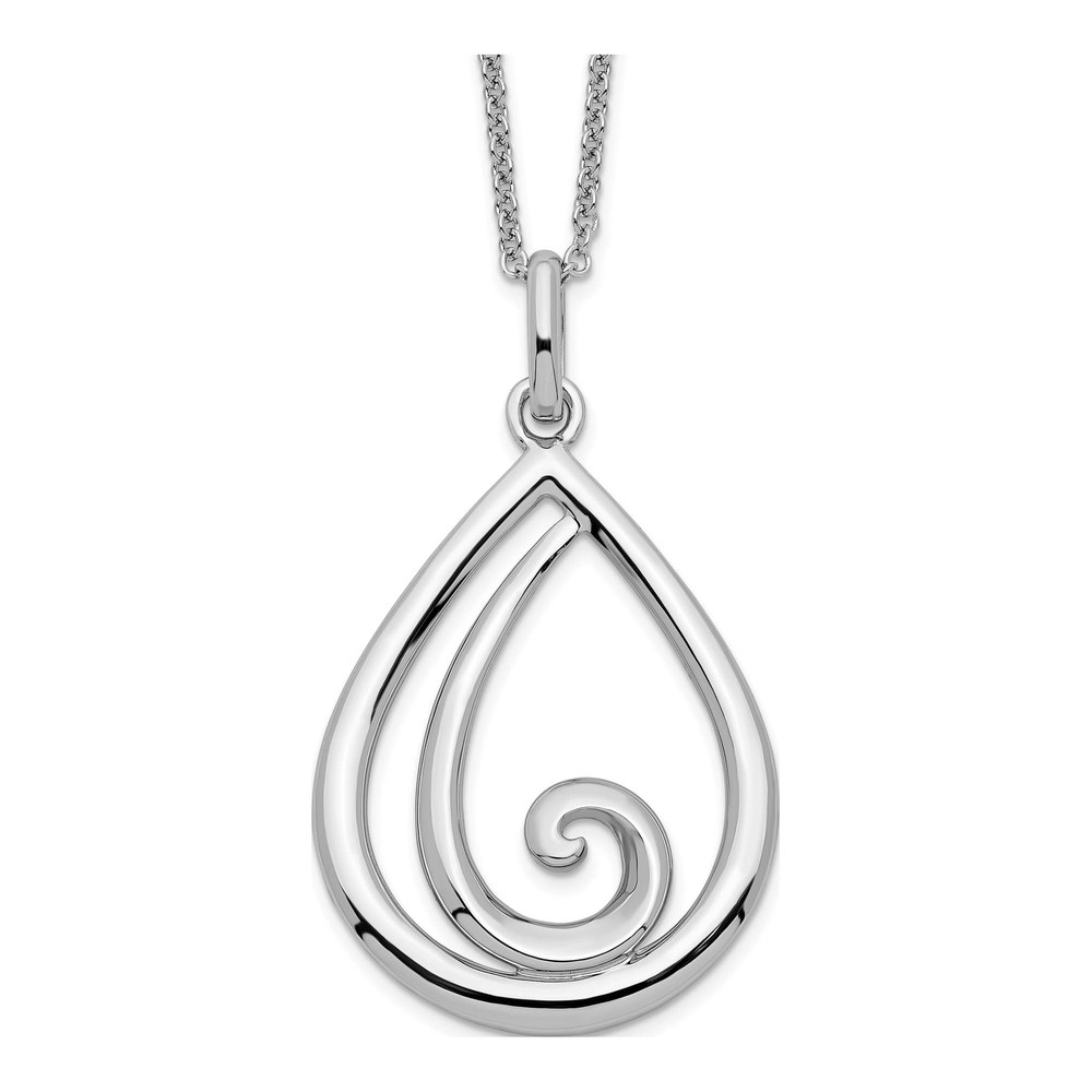 Sterling Silver 'Remember Me Always' 18in Necklace