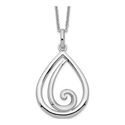 Sterling Silver 'remember Me Always' Pendant Necklace