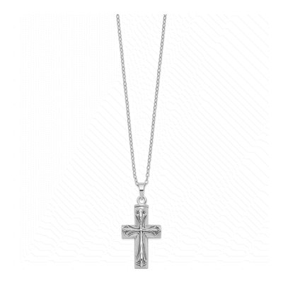 Sterling Silver Cross Ash Holder Pendant Necklace – view 2