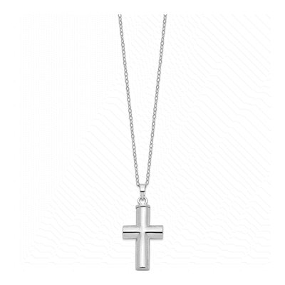 Sterling Silver Cross Ash Holder Pendant Necklace – view 3