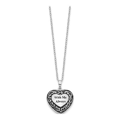 Sterling Silver Ash Holder Pendant Necklace – view 2