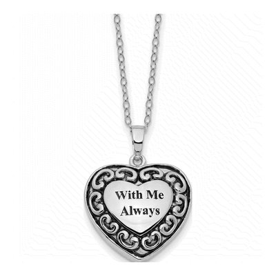 Sterling Silver Ash Holder Pendant Necklace