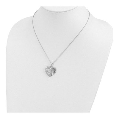 Sterling Silver CZ My Daughter Heart's Treasure Necklace – view 5