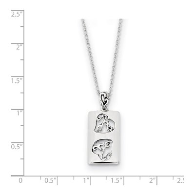 Sterling Silver Girlfriends Pendant Necklace – view 2
