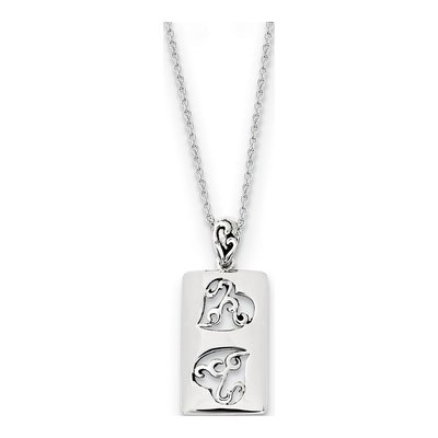 Sterling Silver Girlfriends Pendant Necklace