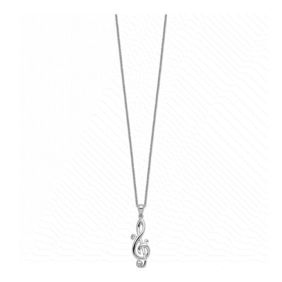 Sterling Silver Love Note Pendant Necklace – view 2