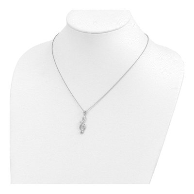 Sterling Silver Love Note Pendant Necklace – view 5