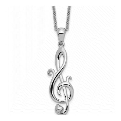 Sterling Silver Love Note Pendant Necklace