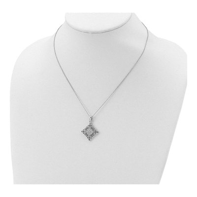 Sterling Silver CZ 'i Love You' Necklace – view 5