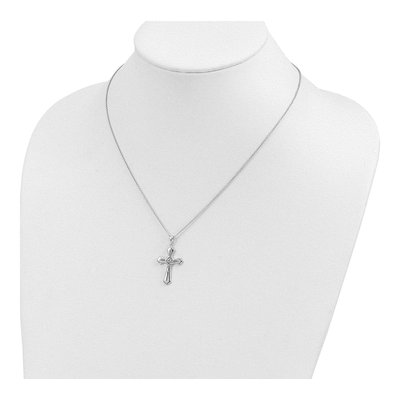 Sterling Silver Abide Him Cross Pendant Necklace – view 5