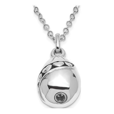 Sterling Silver Tear of Love Ash Holder Pendant Necklace – view 2
